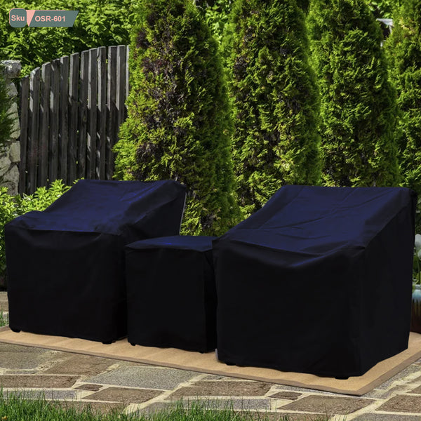 Waterproof outdoor cover for a set of 2 chairs and a table - OSR-601