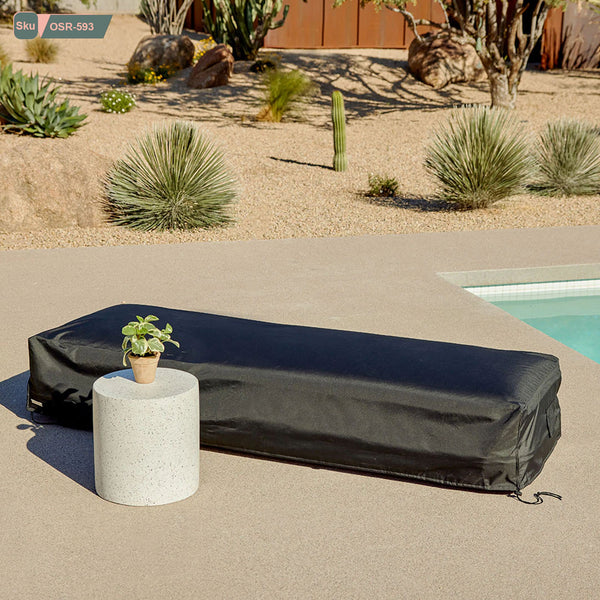 Waterproof outdoor cover for chaise lounge - OSR-593