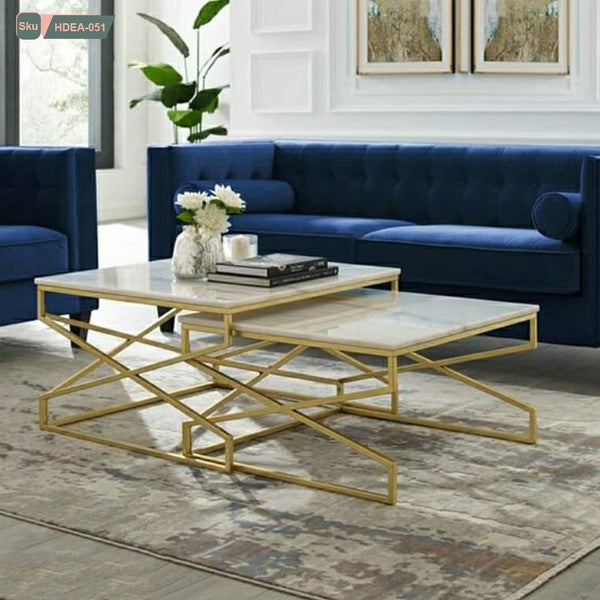 Thermal Paint Metal Steel Coffee Table - HDEA-051