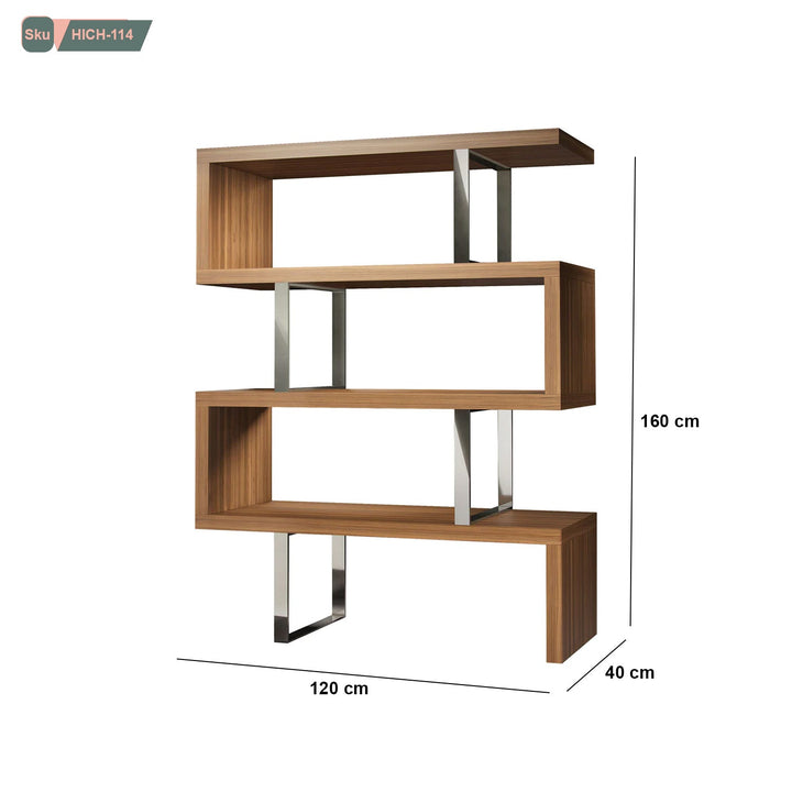 وحدة أرفف خشب MDF عالي الجودة - HICH-114 - هوم ديكوريا