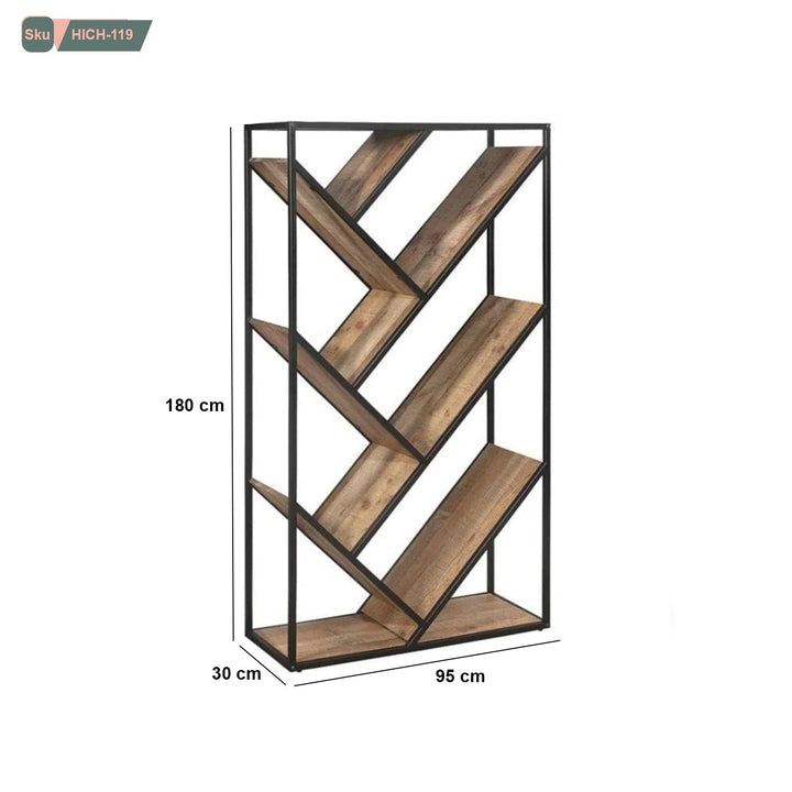 وحدة أرفف خشب MDF عالي الجودة - HICH-119 - هوم ديكوريا