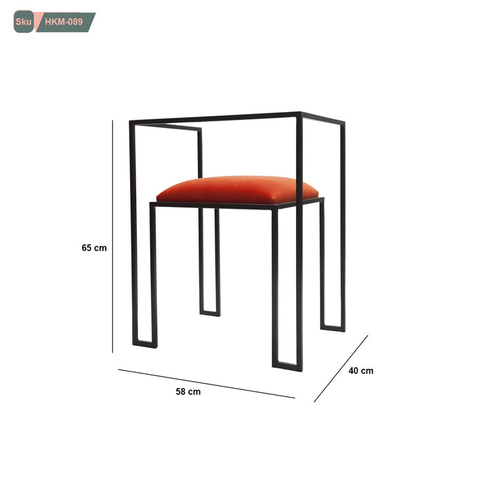 طقم 2 كرسي معدن ردهان حراري - HKM-089 - هوم ديكوريا