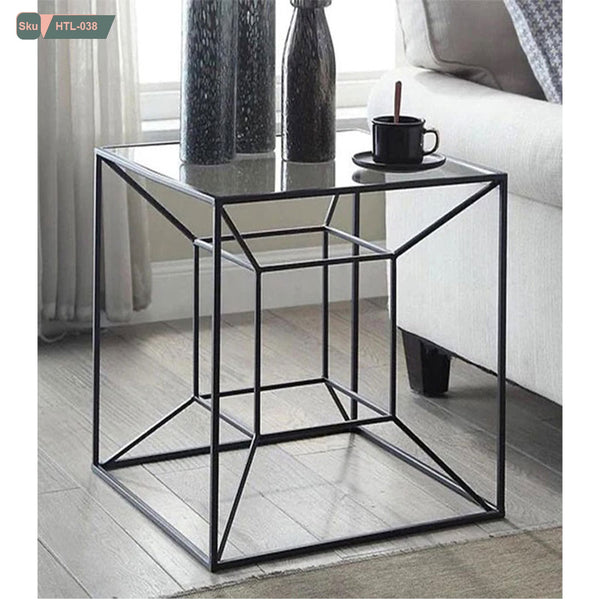 Metal side table with thermal paint against rust - HTL-038