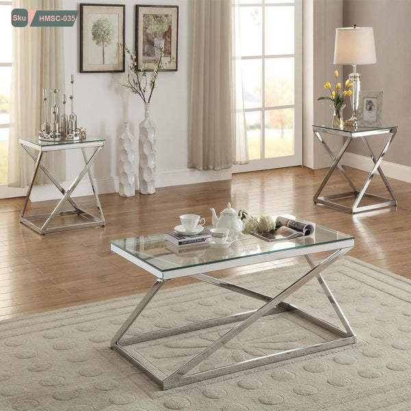 Stainless steel coffee table - HMSC-035