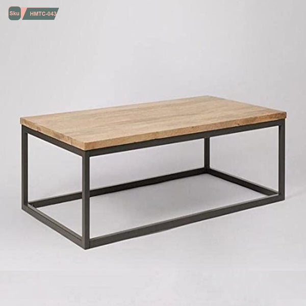 Iron and Melamine Wood Coffee Table - HMTC-043