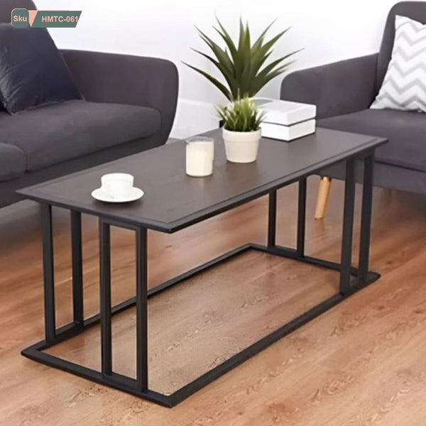 Iron and Melamine Wood Coffee Table - HMTC-061