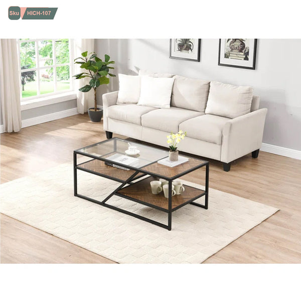 High quality MDF wood coffee table - HICH-107