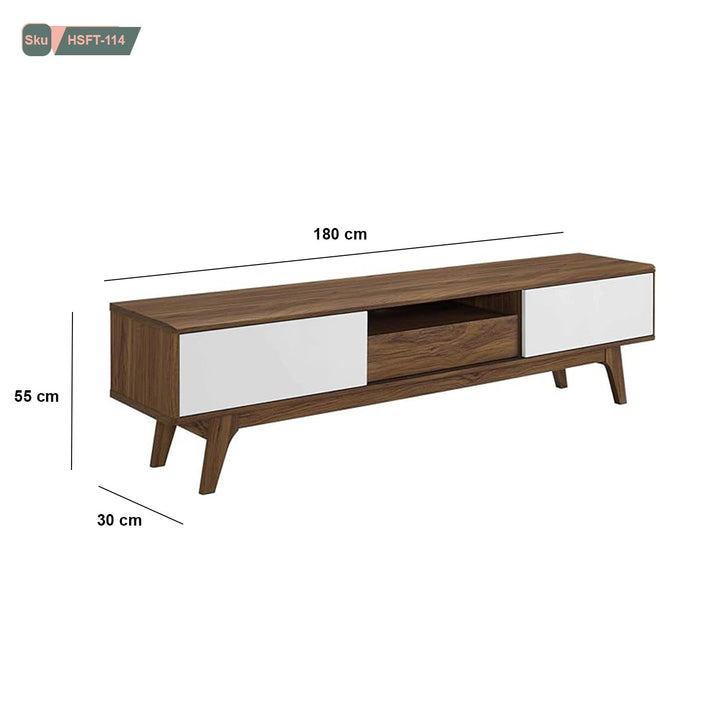 ترابيزة تليفزيون خشب ام دي اف عالي الجودة - HSFT-114 - هوم ديكوريا